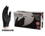 XL BLACK NITRILE GLOVES POWDER FREE